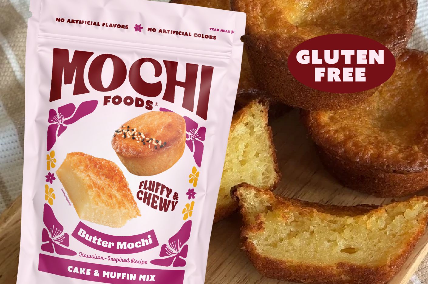 Butter Mochi Cake & Muffin Mix