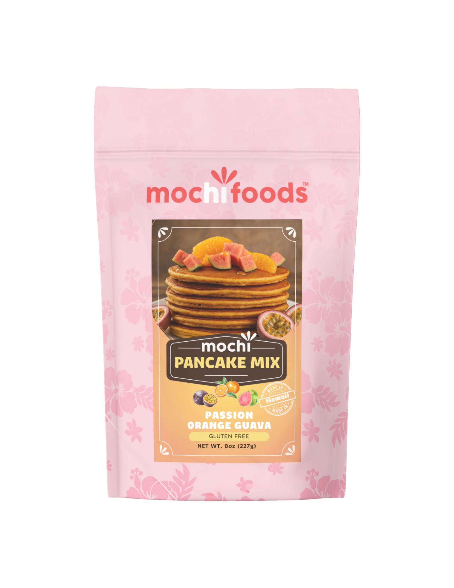 Gluten Free Mochi Pancake Mix - Passion Orange Guava 8oz