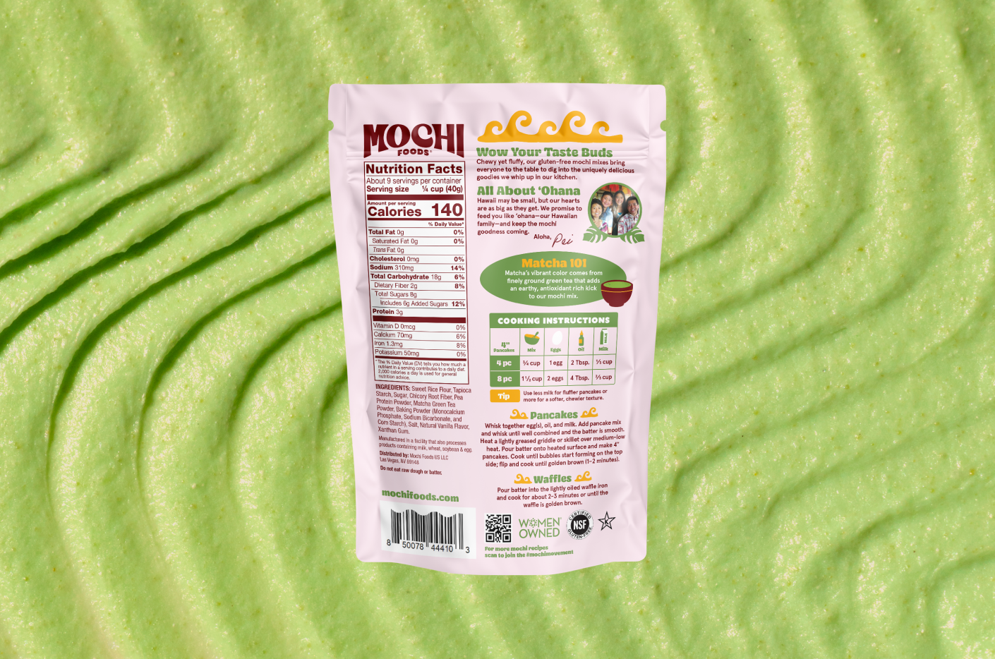 Matcha Mochi Pancake & Waffle Mix