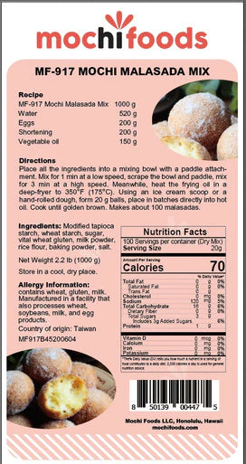 Mochi Malasada Mix