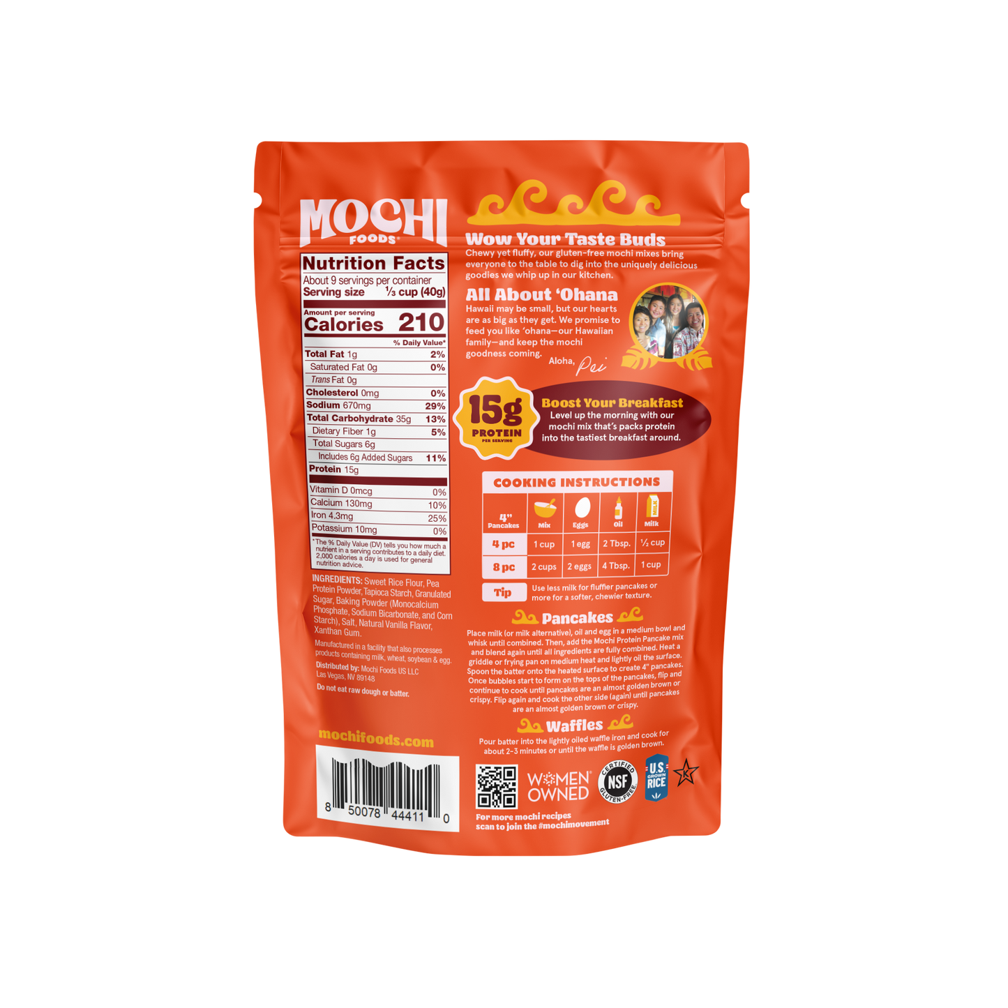 Protein Gluten-Free Mochi Pancake & Waffle Mix 12.5oz