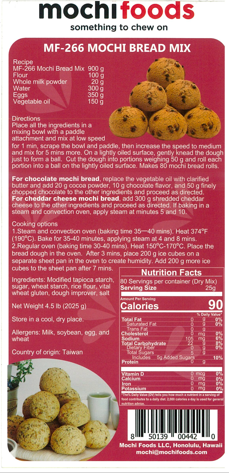 Wholesale Mochi Bread Mix