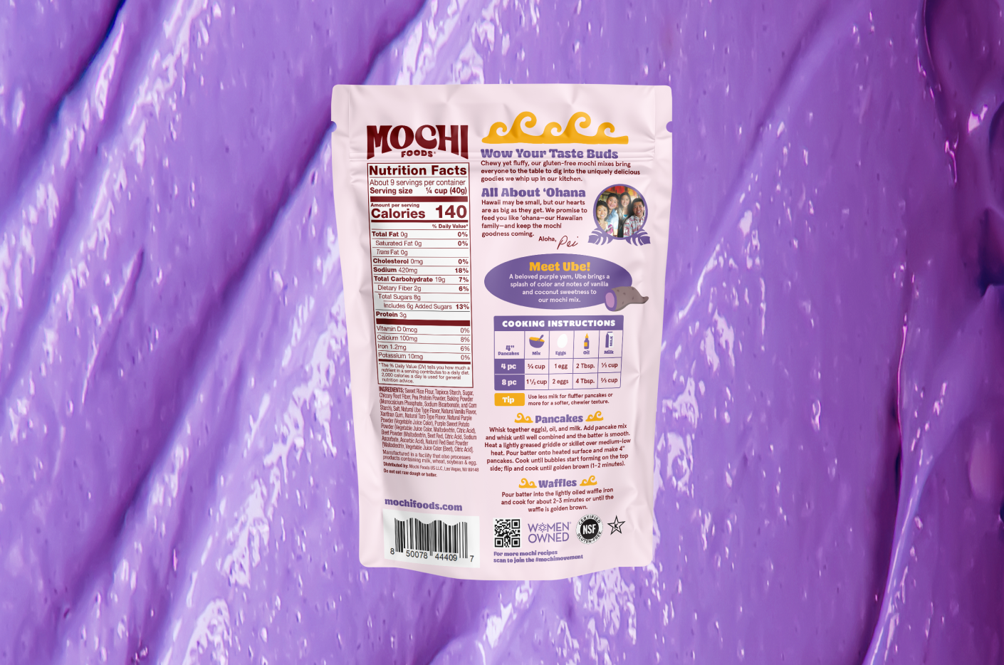 Ube Mochi Pancake & Waffle Mix